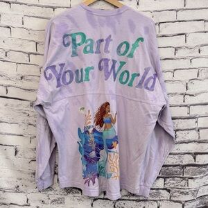 Disneyland Disney Ariel Spirit “Part of the World” Jersey Lavender Size XL